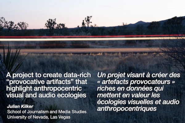 Julian Kilker - data-rich "provocative artifacts" visualizing sound and light pollution